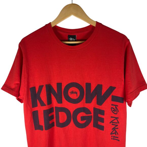 Stussy Big Knowledge T-shirt Men’s M - Streetwear Skater Designer Urban Preppy - Picture 5 of 12